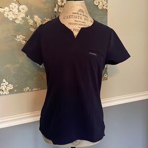 Women’s navy blue scrub top